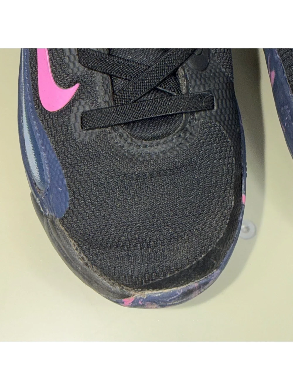 Nike Team Hustle D 10 SE Toddler Basketball Shoes Black/Pink Size 10.5C